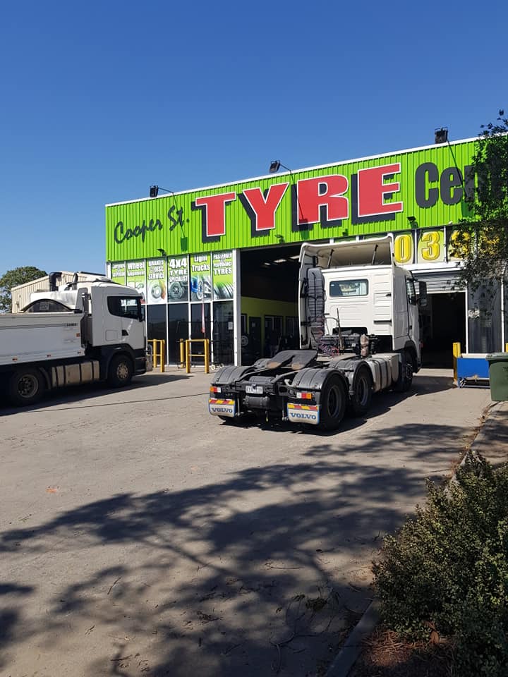 Cooper St Tyre Centre storefront on Cooper St, Campbellfield